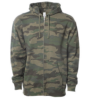 Myers Creek Camouflage Zip Up Hoodie